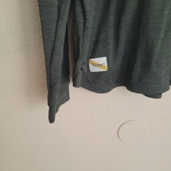 Tracksmith Off Roads Crew Shirt Mens Xlarge Olive Merino Long Sleeve Running - Picture 6 of 8